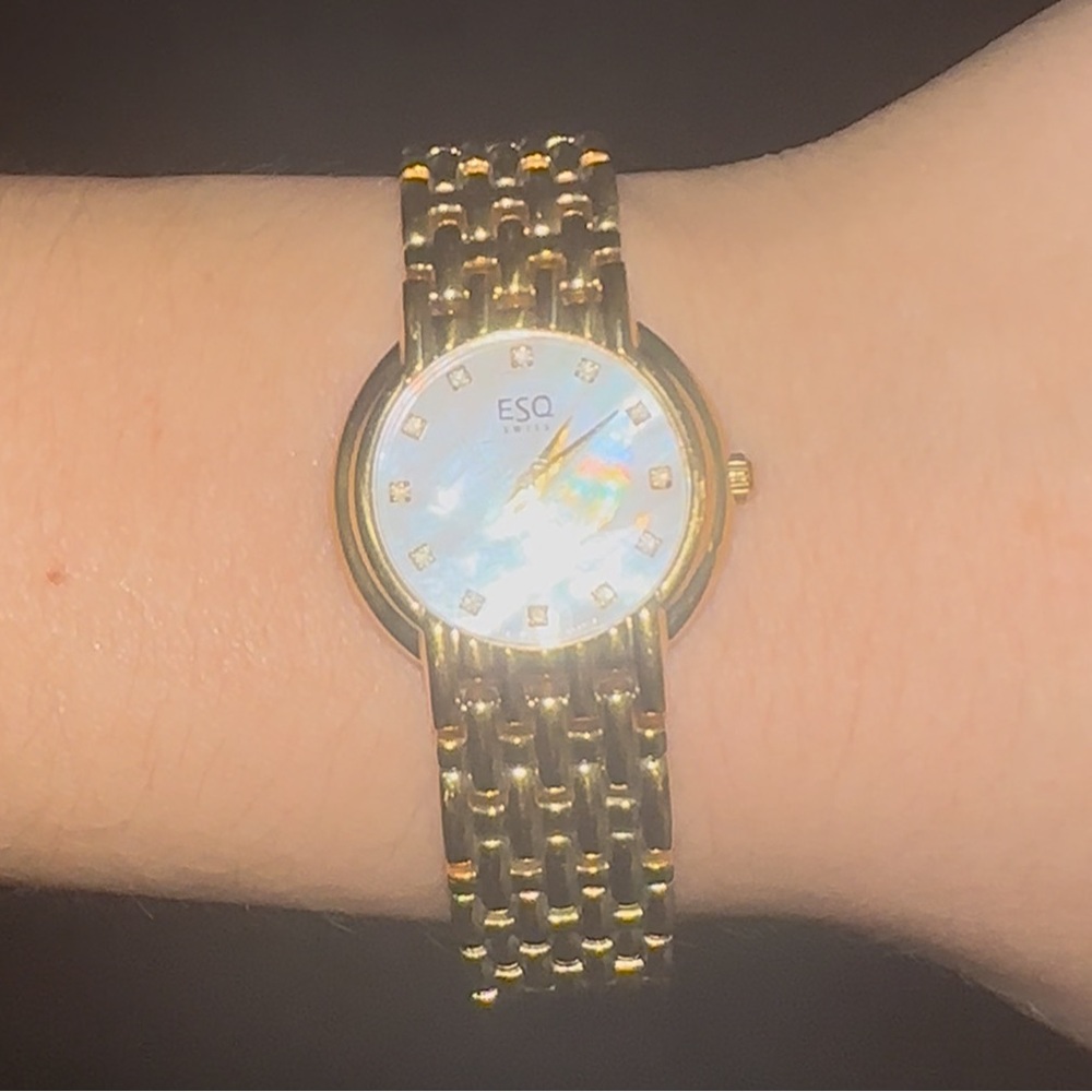 Vintage Swiss Gold Esquire Quartz watch